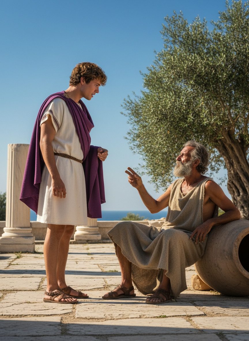 Diogenes Met the Most Powerful Man Alive. He Asked Him to Move.