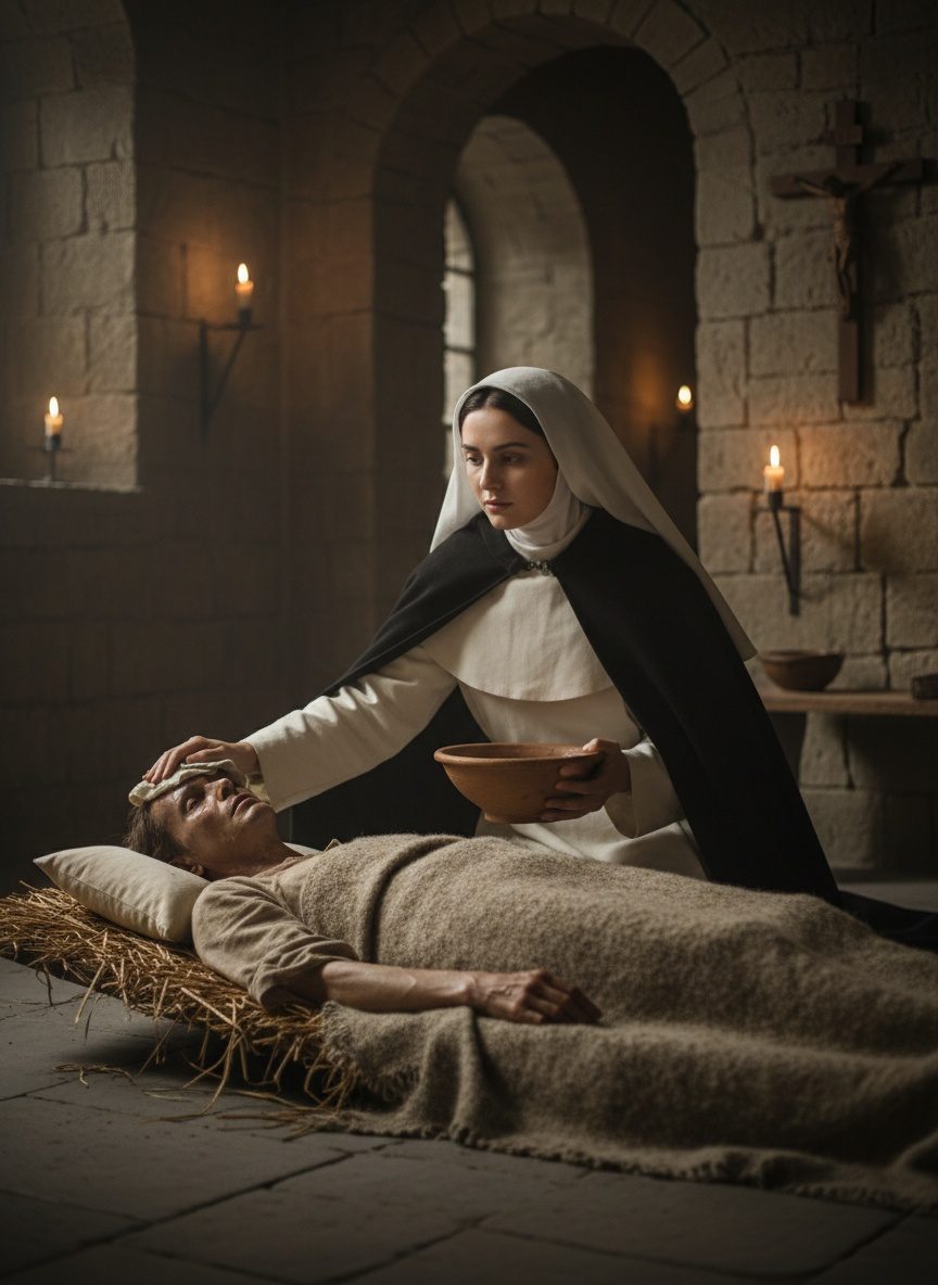 She Walked Into the Plague Ward. The Monks Stepped Back.