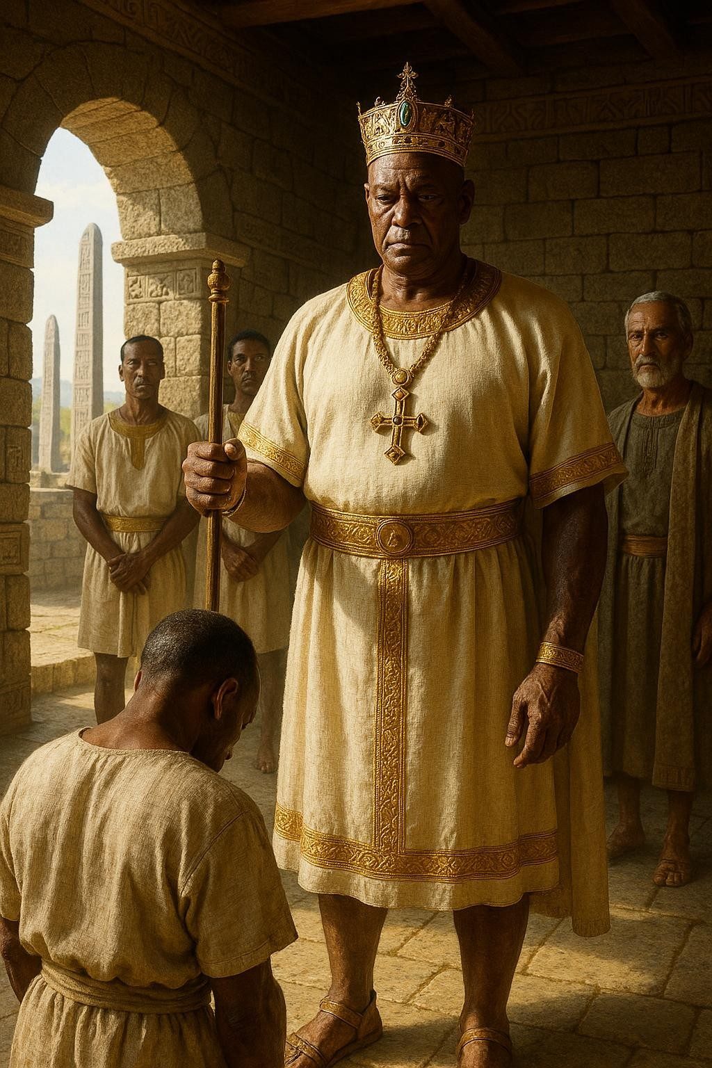 Abraha's Rival Knelt. Kaleb Let Him Live.