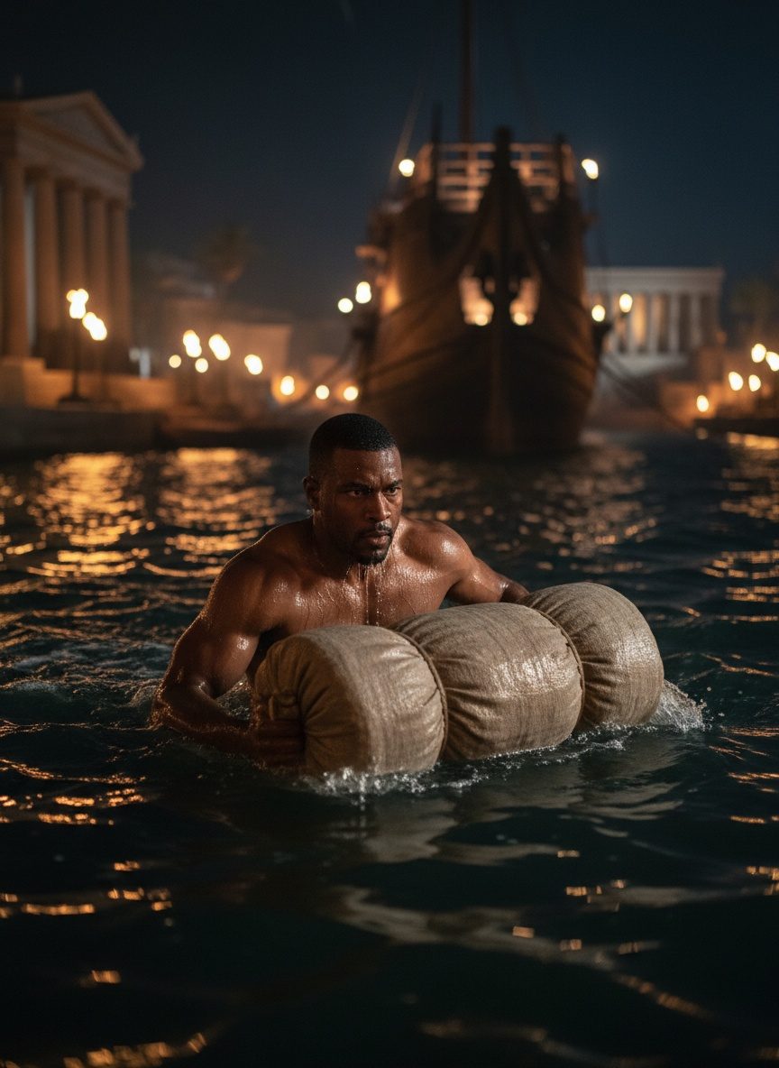 Apollodorus Swam to Caesar. History Turned on That Night.