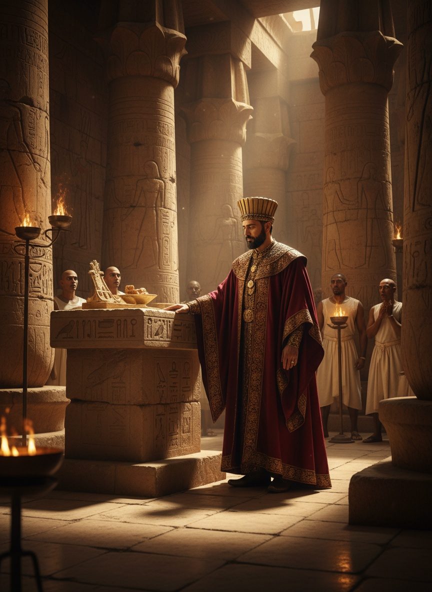 Cambyses Wept at the Tomb. Then He Knelt.
