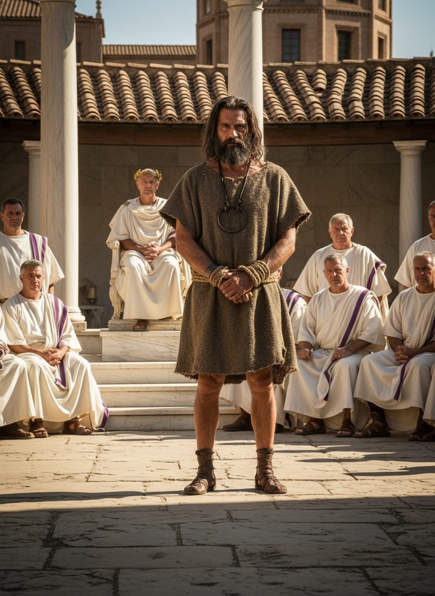 Caractacus Stood in Chains. Rome Offered Him Death.