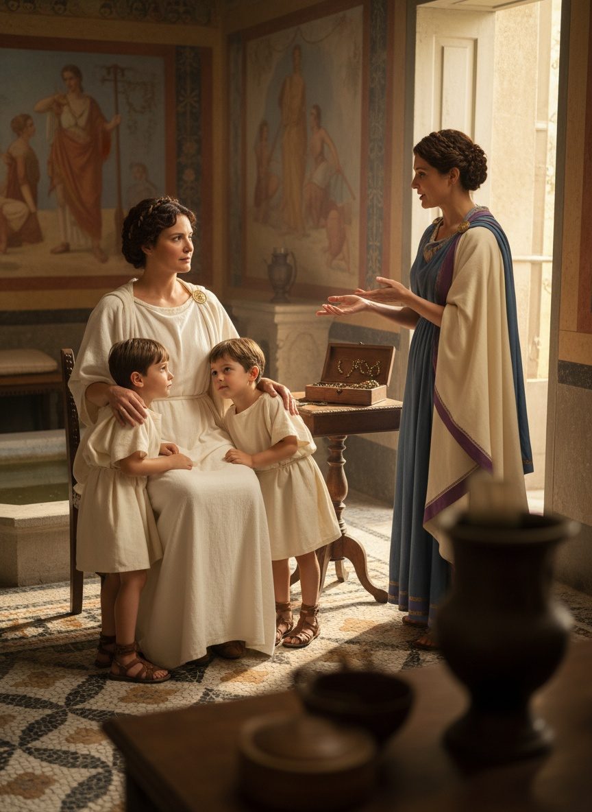 Cornelia Chose the Schoolroom. Rome Chose Her Sons.