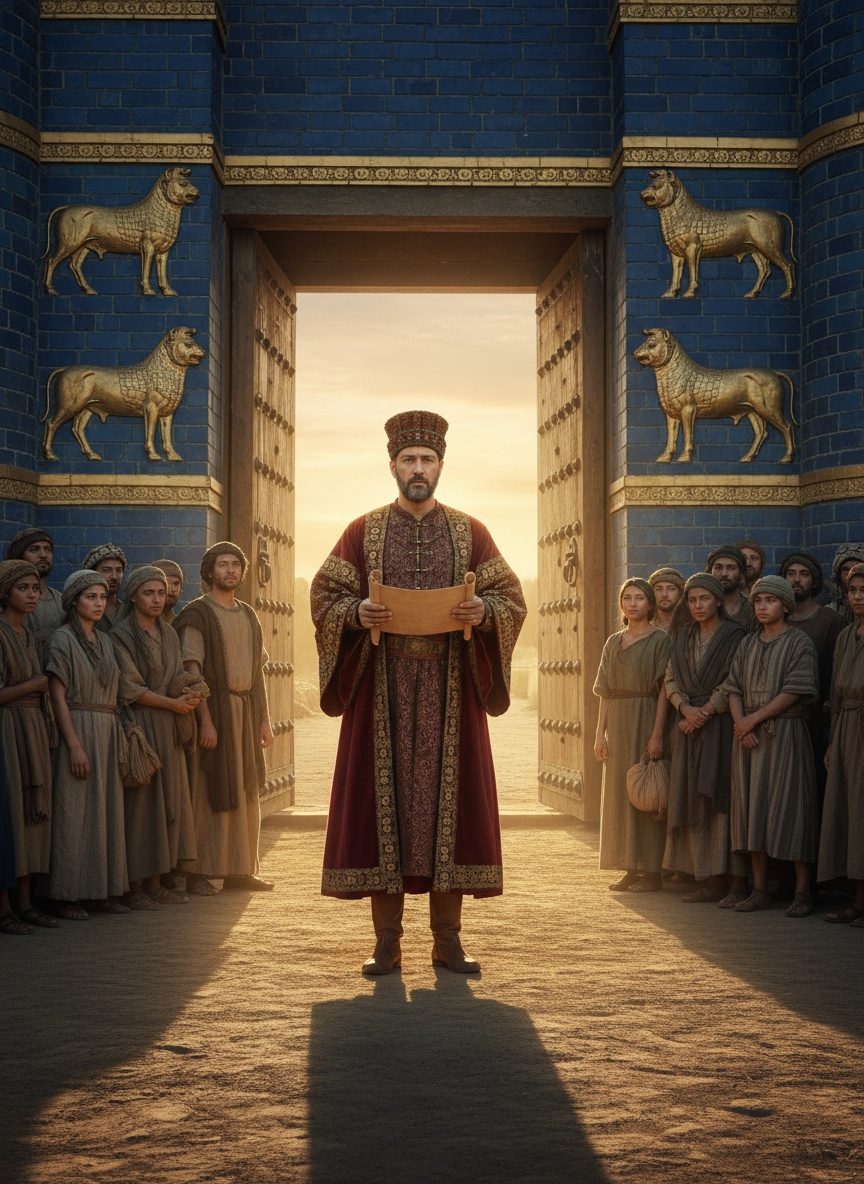 Gobrias Opened the Gates. Persia Set the Captives Free.