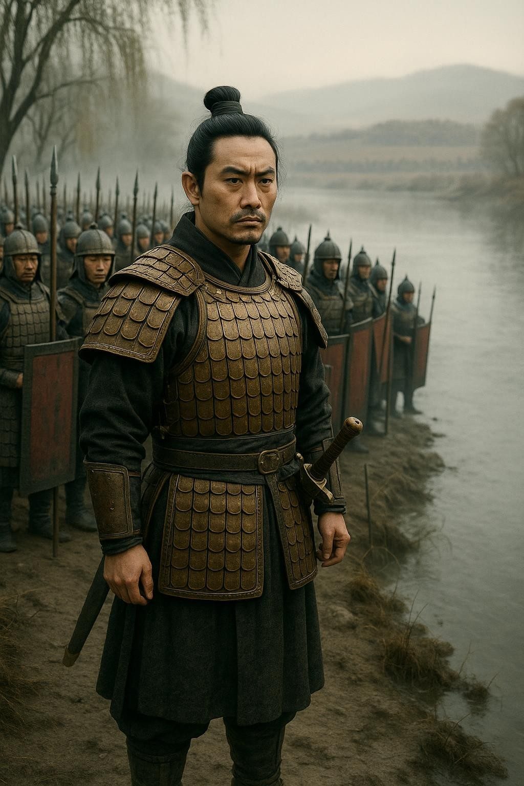 Han Xin Was Ordered to Stop. He Crossed the River.