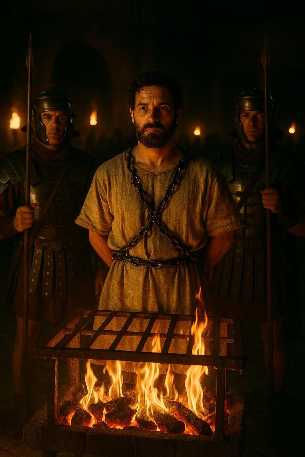 Lawrence Burned on the Gridiron. He Laughed at Rome.