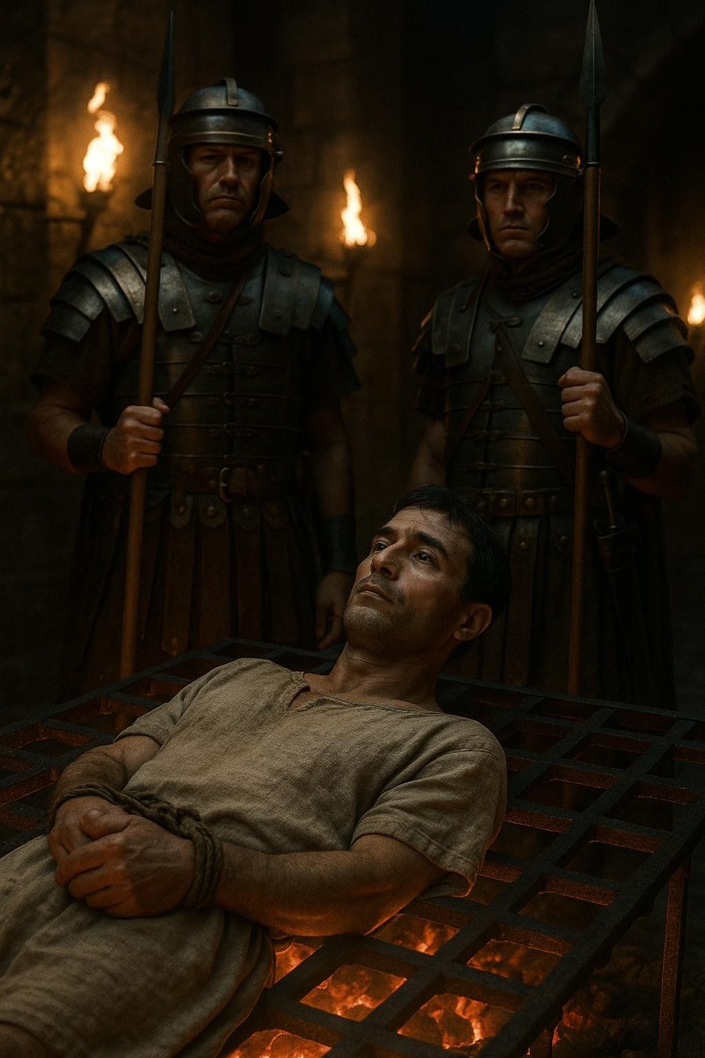 Lawrence Burned on the Iron. He Laughed at Rome.