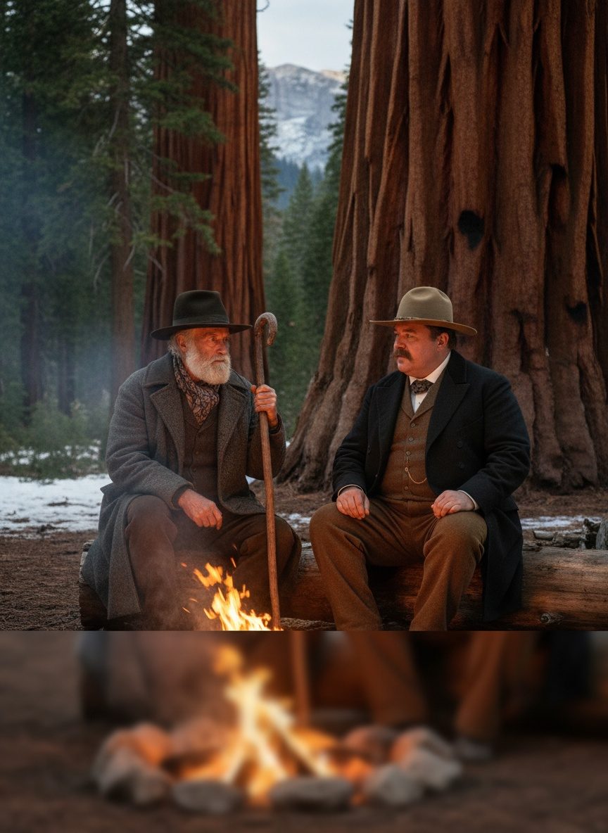 Muir Slept Beneath the Sequoias. Roosevelt Never Forgot It.