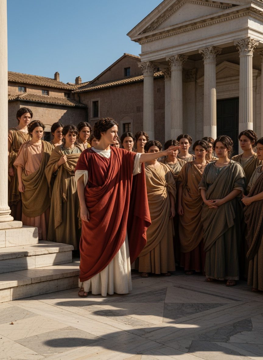 She Stood Before the Senate. Rome Had Never Seen It.