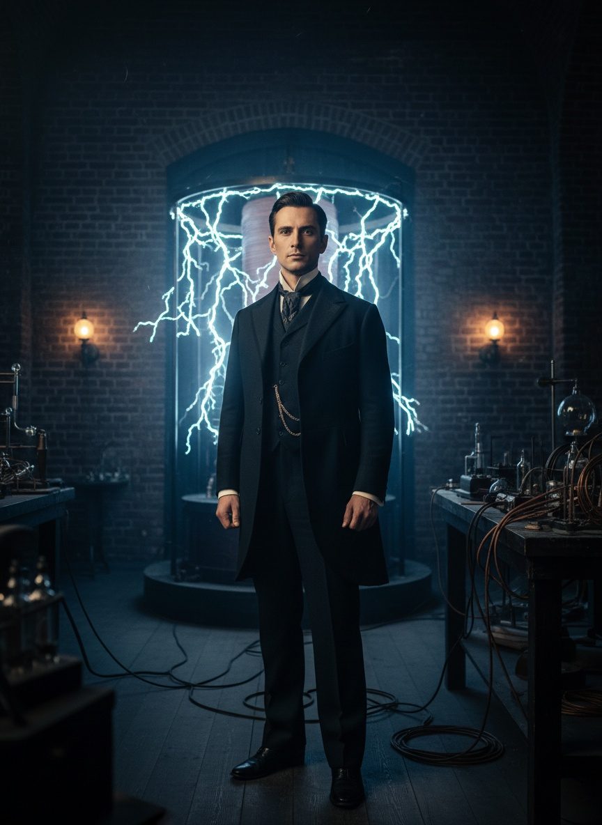 Tesla Arrived With Four Cents. He Rewired the World.