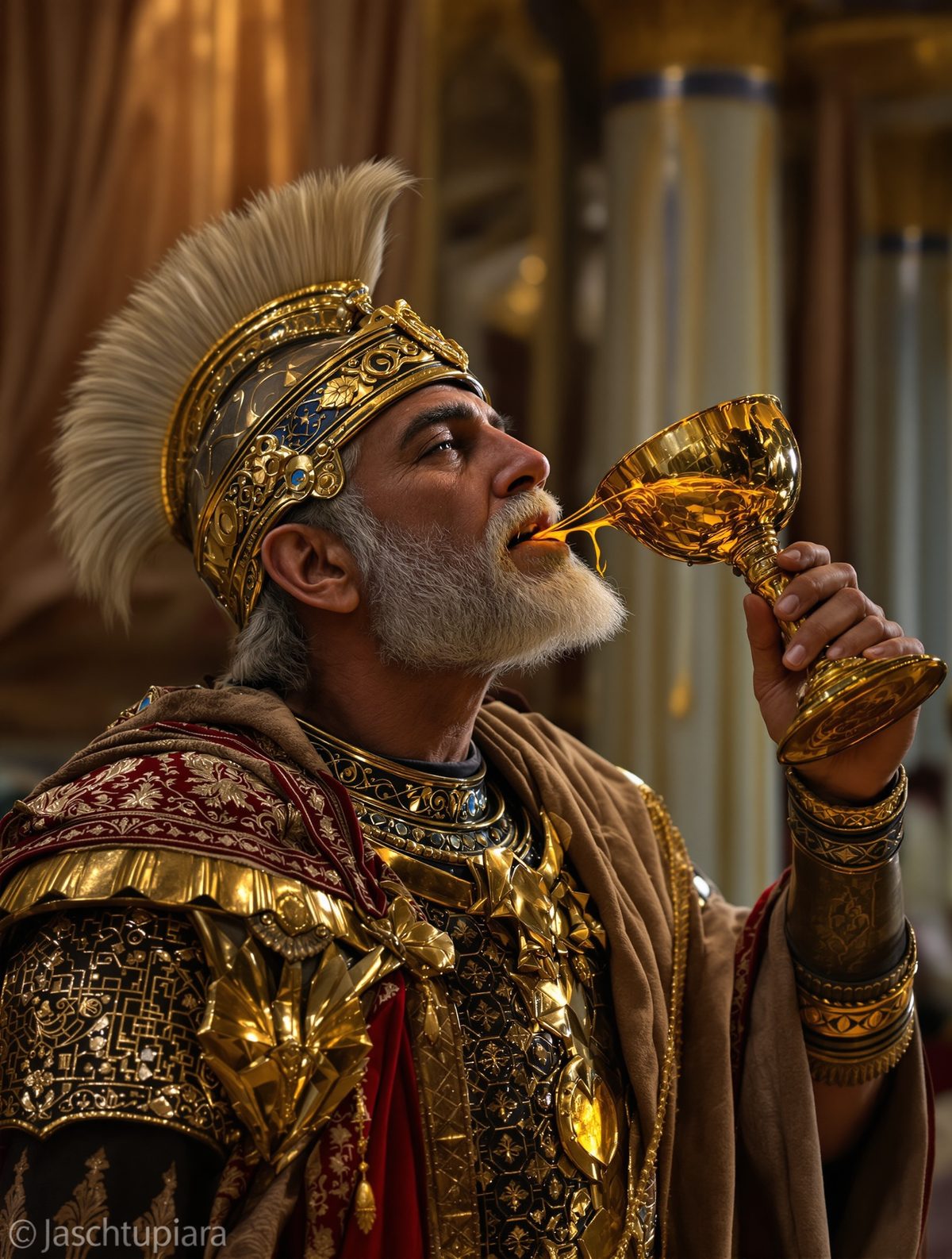 The Persian General Who Drank Molten Gold to Mock His Enemies