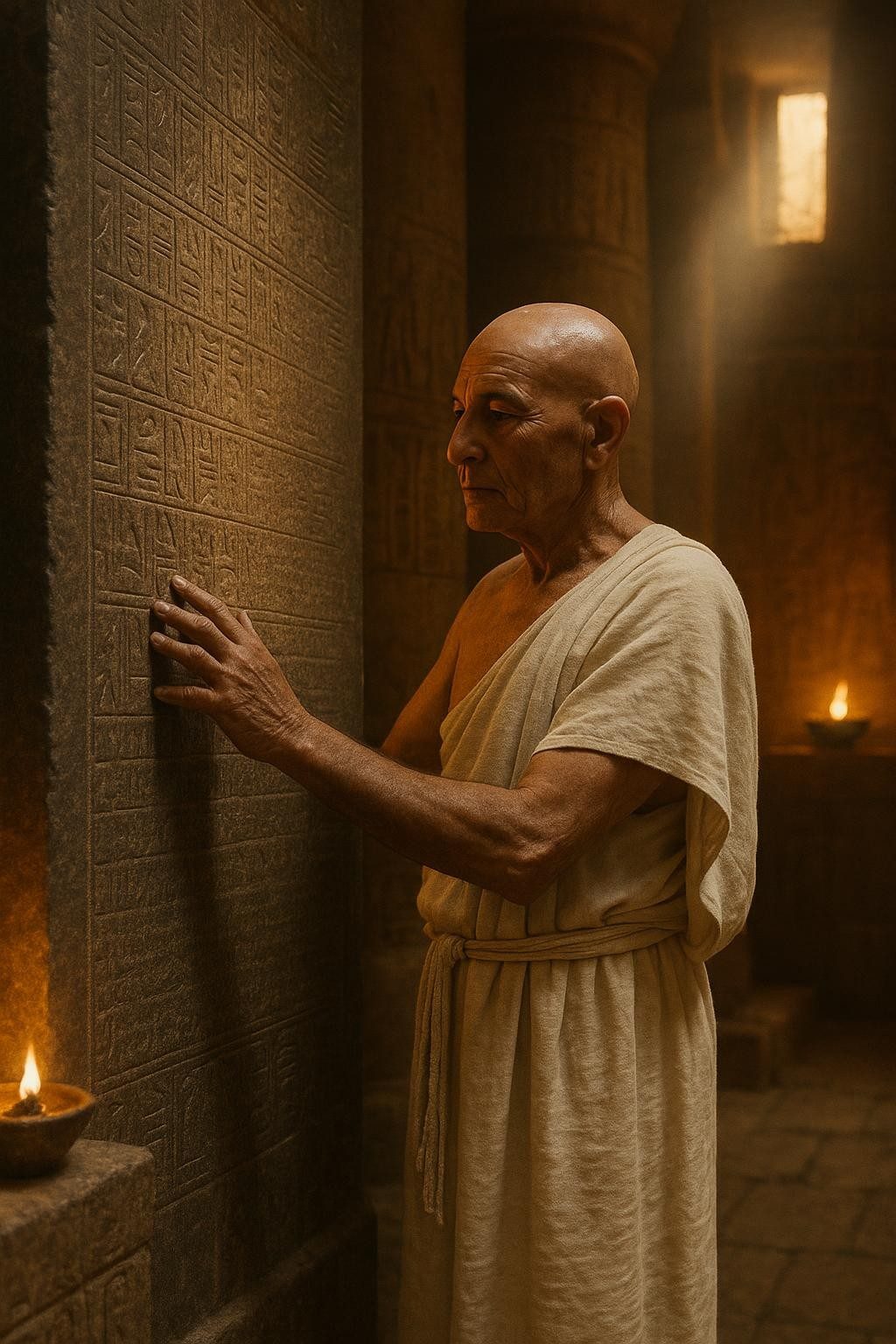 The Priest Who Read the Walls. Egypt Fell Silent.