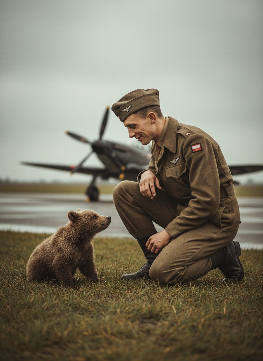When a Bear Cub Marched With the Polish Squadron at Northolt
