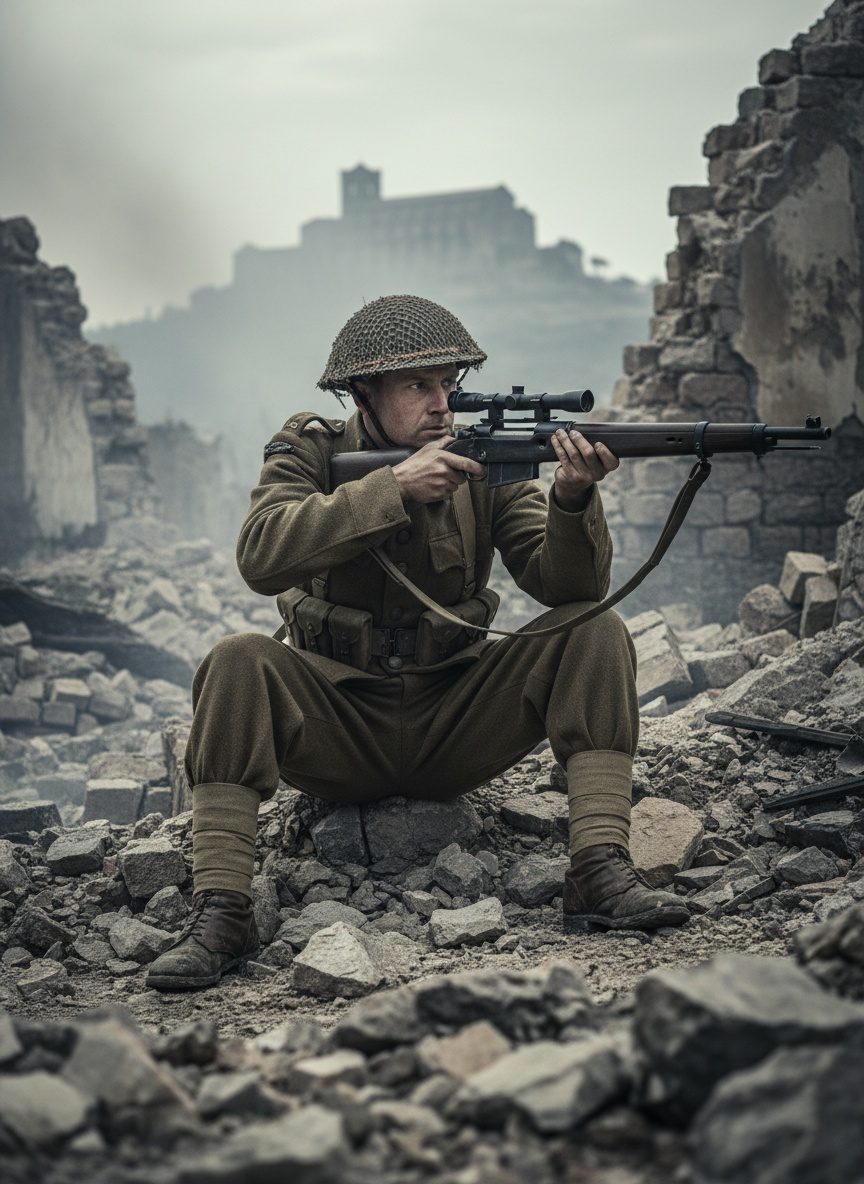 When a British Sniper Held the Cassino Ridge Alone, 1944