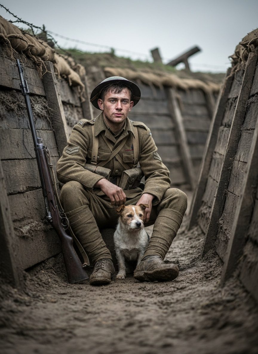 When a Soldier's Dog Kept Watch in the Trenches, 1918