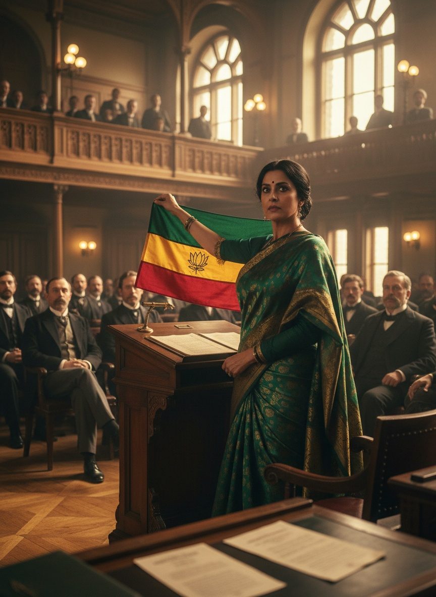 When Bhikaji Cama Unfurled India's Flag Before the World, 1907