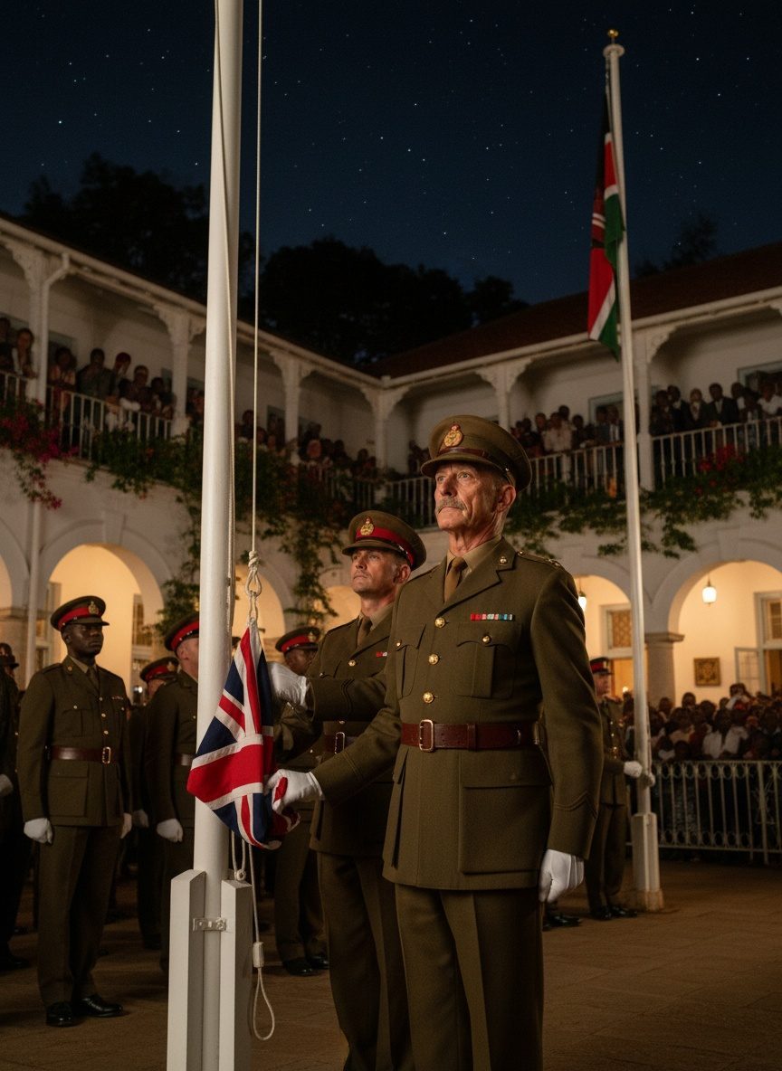 When Britain's Last Soldiers Left Kenya at Midnight, 1963