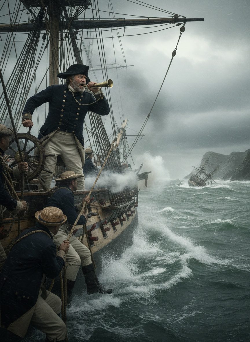 When Hawke's Fleet Smashed France's Invasion Armada in a Storm