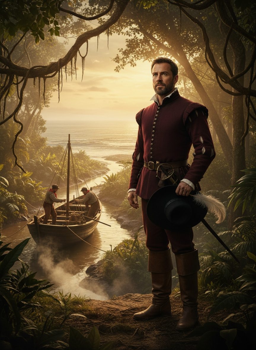 When John Oxenham Crossed the Darien and Saw the Pacific, 1575