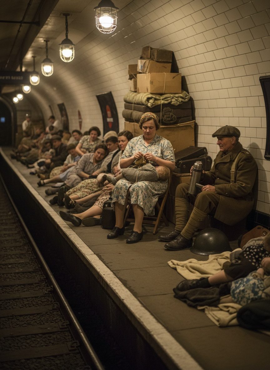 When London's Tube Shelters Became Underground Cities, 1940