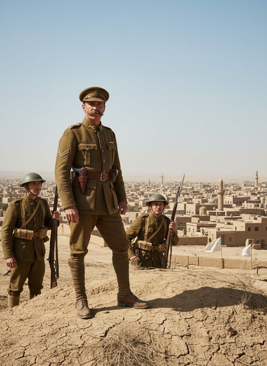 When Maude's Army Broke the Turks at Baghdad, 1917