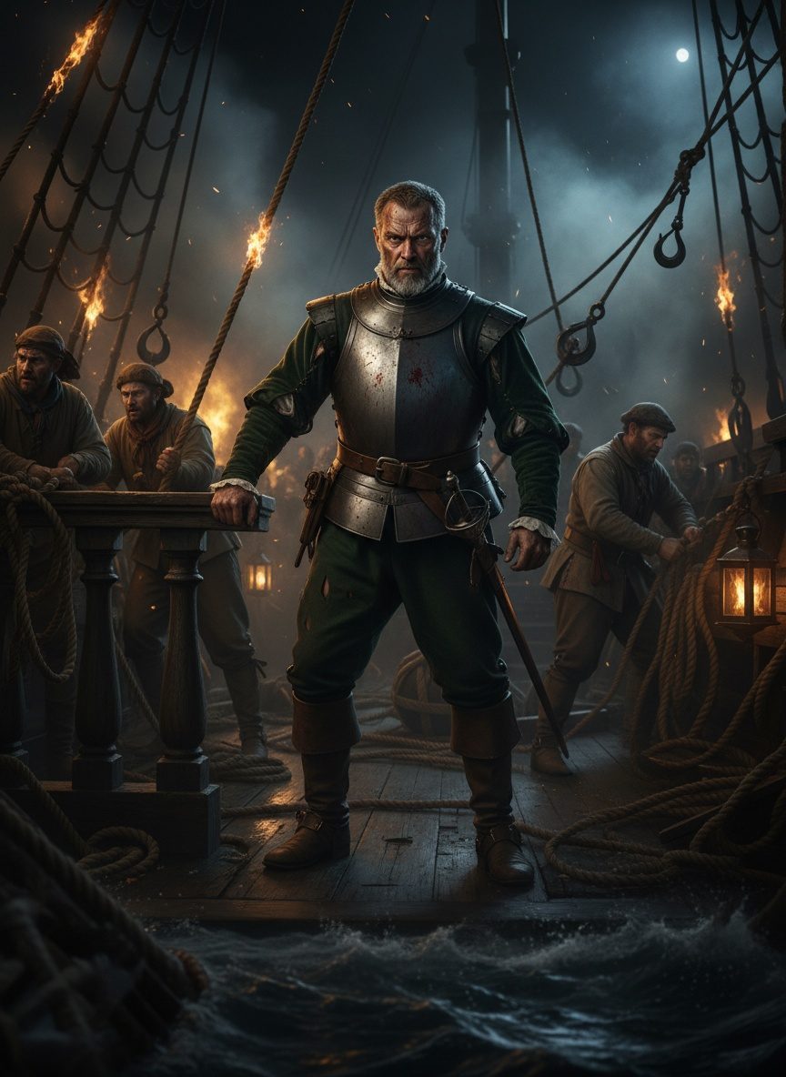 When Richard Grenville Burned His Own Ship to Defy Spain, 1591
