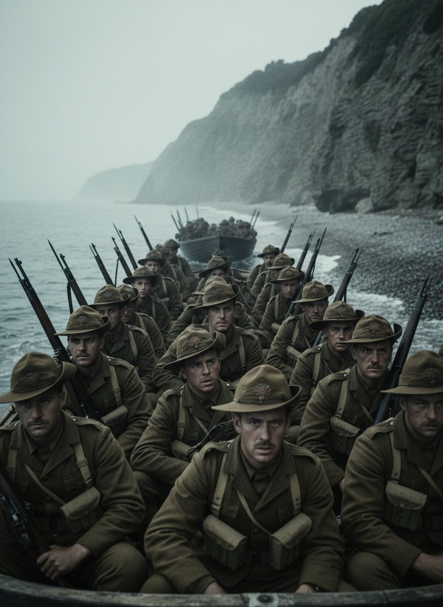 When the Anzacs Stormed Ashore at Dawn, 25 April 1915