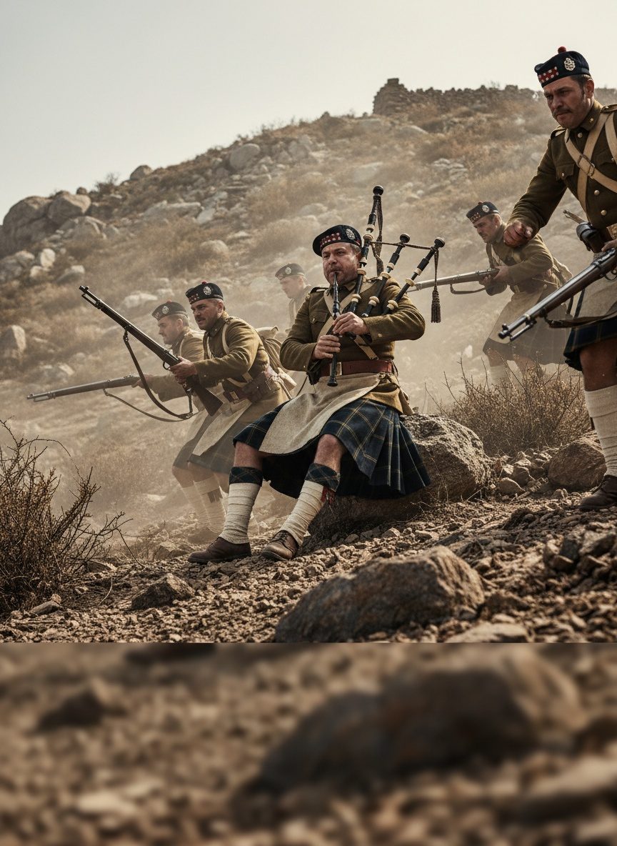 When the Black Watch Held the Ridge at Dargai, 1897