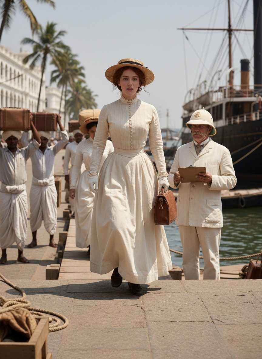 When the Fishing Fleet Girls Arrived at Bombay, 1880
