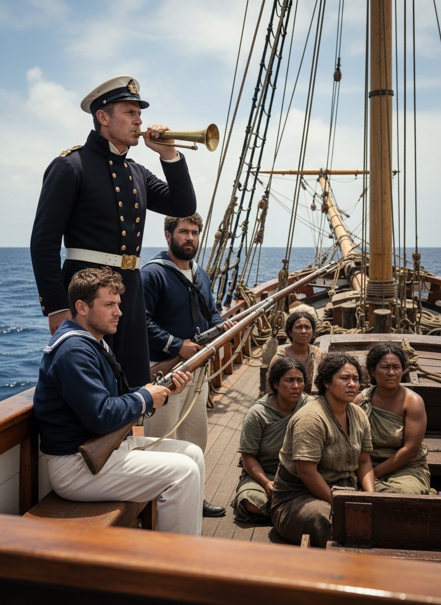 When the Royal Navy Seized a Slave Ship in the Pacific in 1869