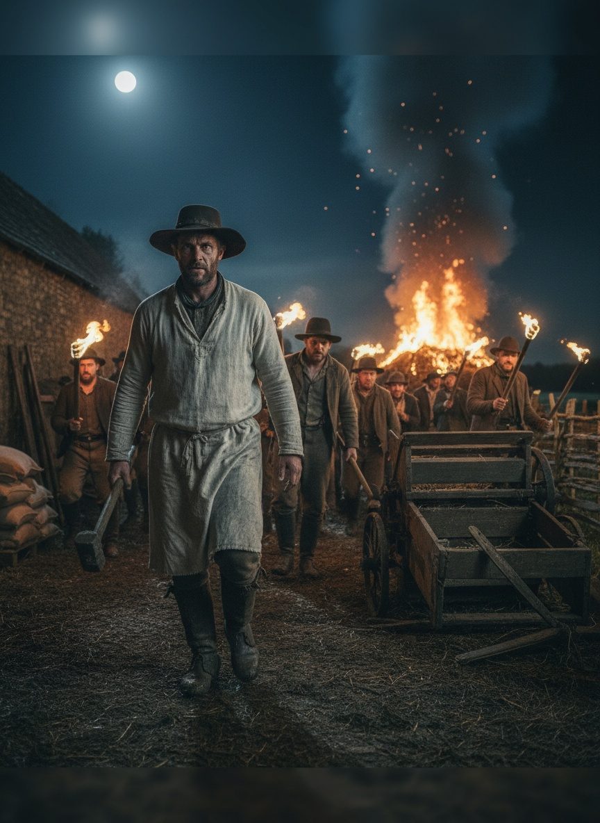 When the Swing Rioters Burned the Threshing Machines in 1830