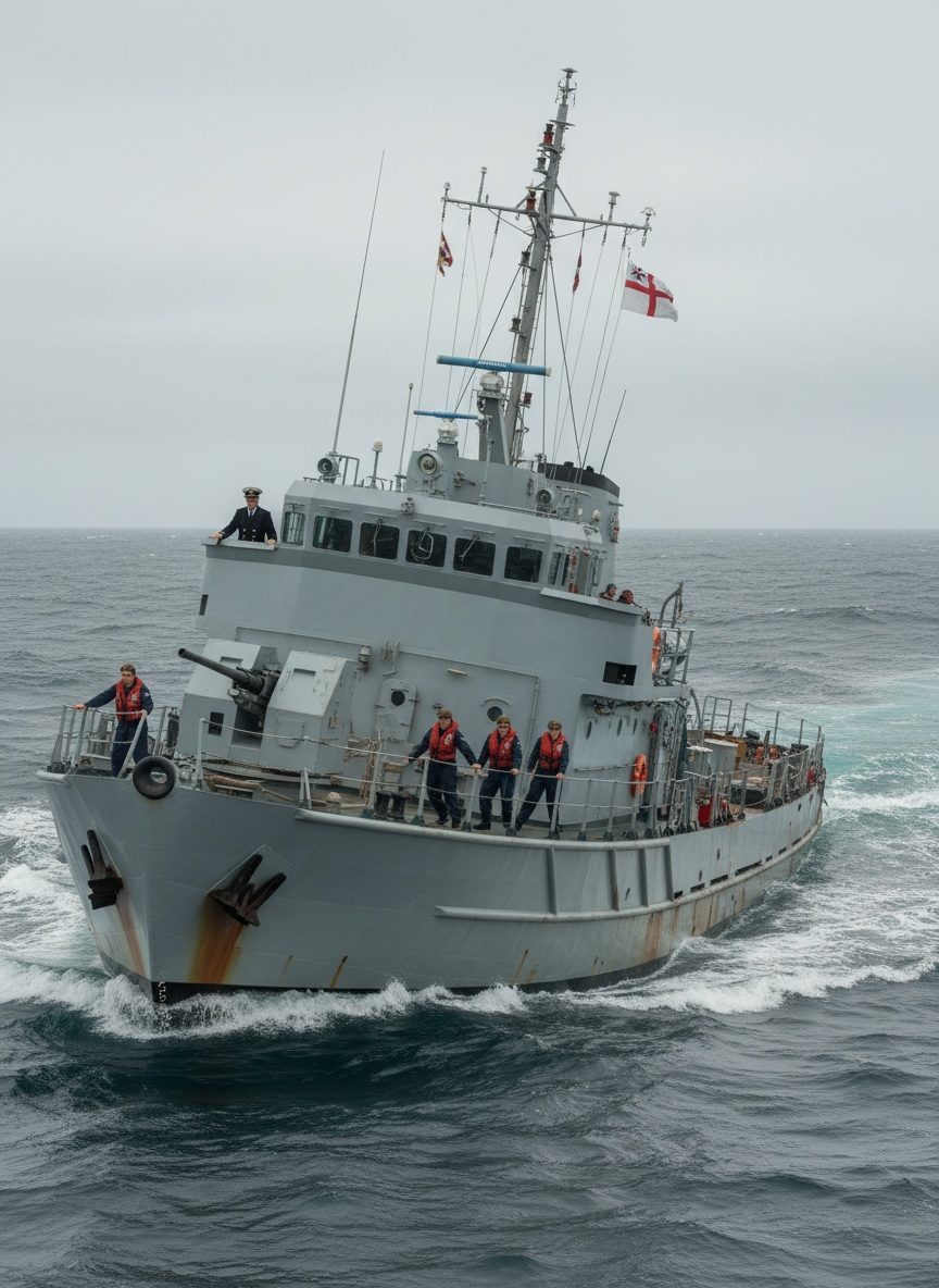 When Three Oil Rig Ships Were Reborn as Royal Navy Warships