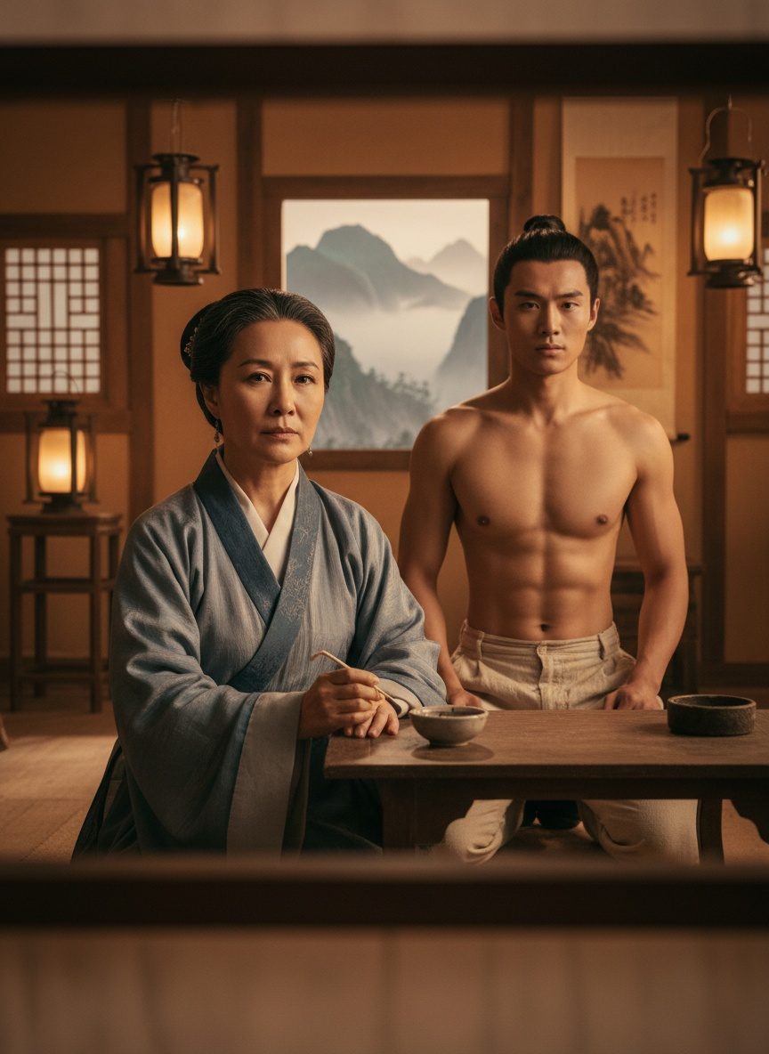 Yue Fei Knelt Before His Mother. She Carved His Back.
